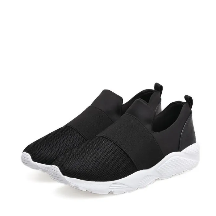 Comfortable Fabric Women Slip-On Sneakers