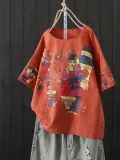 Women Casual Loose Tops Tunic Blouse Shirt