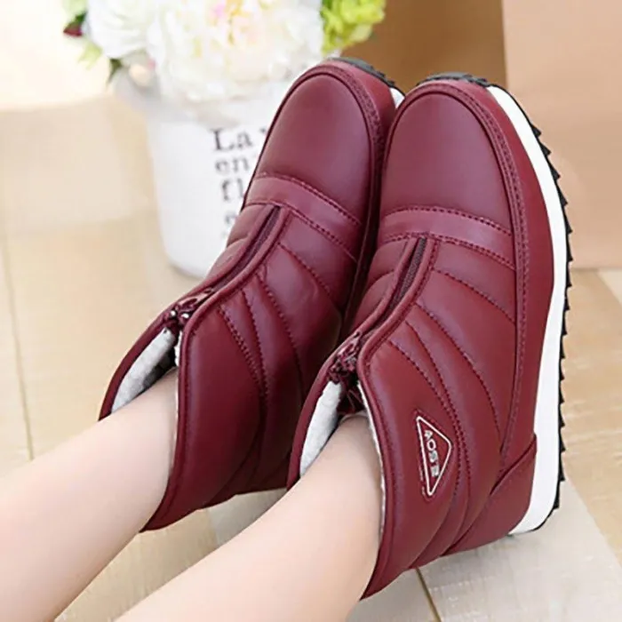 Winter Zipper Waterproof  Non-slip Snow Boots