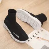Black Socks Shoes Spring/Fall Athletic Flat Heel Elastic Cloth Shoes