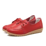 Women PU Loafers Casual Comfort Slip On Shoes