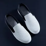 Women PU Loafers Casual Comfort Slip On Shoes