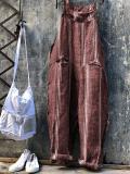 Casual Plus Size Striped Jumpsuit