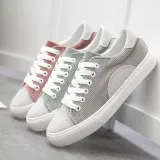 Light_green Artificial Nubuck Daily Flat Heel Sneakers