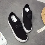 Casual Canvas Creepers Lace-up Women Platform Sneakers