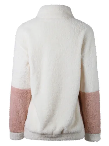 Winter Geometric Outdoor Stand Collar Coat