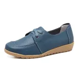 Women PU Loafers Casual Comfort Slip On Shoes