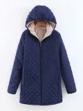 Warm Lined Zipper Pockets Hoodie Coats