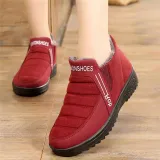 Fleece-lined Slip-On Ankle Women Boots