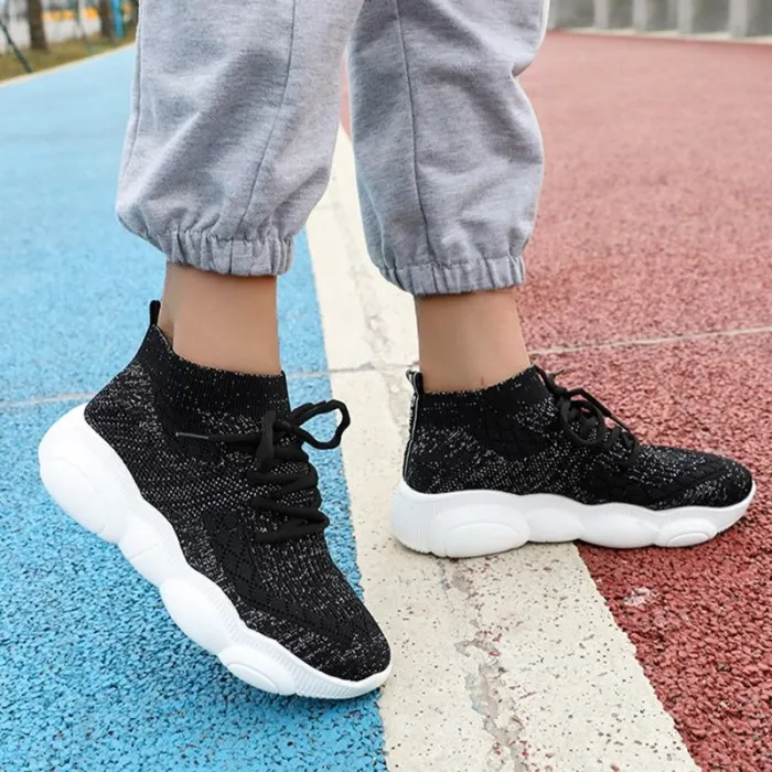 Elastic Cloth All Season Platform Sneaker