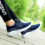 Women Mesh Fabric Sneakers Casual Comfort Lace Up Shoes
