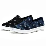 Women Flat Denim Loafers Casual Slip On Shoes