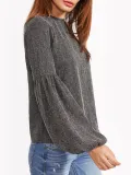 Appliqued Sweet Cotton Blouse & Shirts