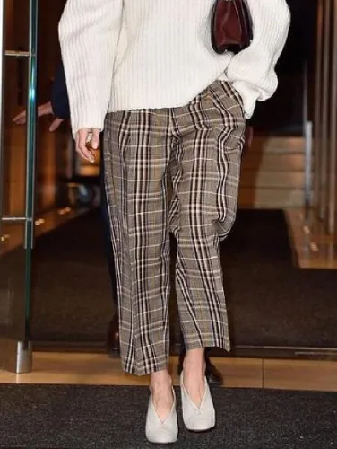 Checkered/plaid Vintage Shift Pants