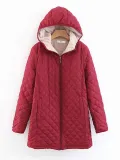Warm Lined Zipper Pockets Hoodie Coats