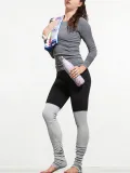 Multi Color Sports Breathable Paneled Thread Legging