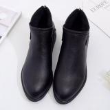 Women Artificial Leather Booties Casual Comfort Zipper Shoes