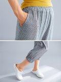 Women Plaid Casual Pants