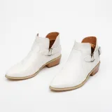 Women PU Booties Casual Comfort New Fashion Thick Shoes