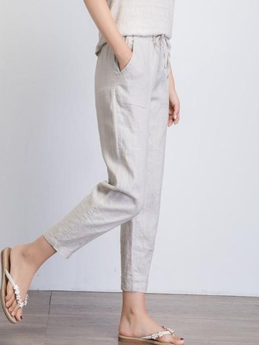 Plain Casual Pants