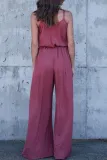 Sexy Spaghetti Strap Wide Leg Jumpsuit