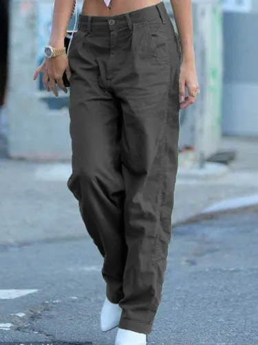 Casual Solid Pants