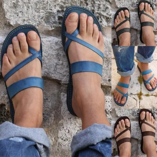 Women Pu Slippers Casual Flip Flops Beach Shoes