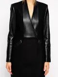 Black Elegant Paneled Quilted Coat