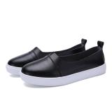 Women PU Flats Casual Comfort Slip On Plus Size Shoes
