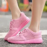 Women Mesh Fabric Sneakers Casual Breathable Durable Outdoor Shoes