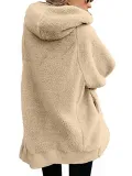 Women Fluffy Sherpa Coat Sweet Hoodie Teddy Bear Coats