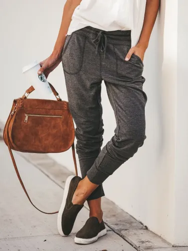 Casual Solid Pants