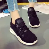 Women Mesh Fabric Sneakers Casual Lace Up Shoes