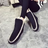 Women Snow Booties Casual Slip On Plus Size Warm Shoes