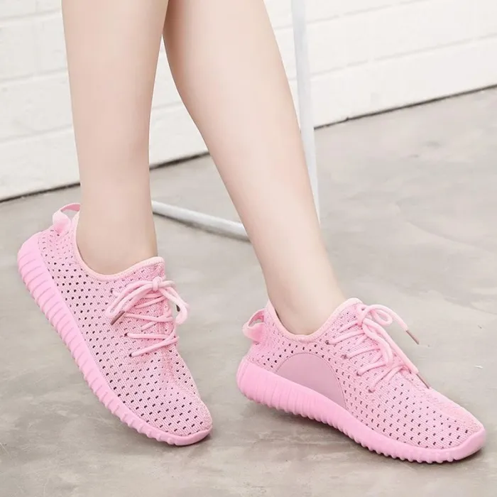 Women Mesh Fabric Sneakers Casual Comfort Breathable Shoes