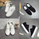 Casual Canvas Creepers Lace-up Women Platform Sneakers