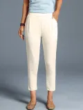 Plus Size Women Plain Casual Pants