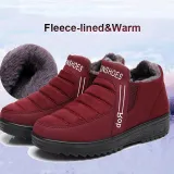 Fleece-lined Slip-On Ankle Women Boots