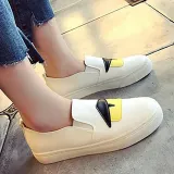 Women PU Loafers Casual Comfort Slip On Shoes