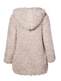 Women Faux Fur Fuzzy Fluffy Sherpa Coat Teddy Bear Coats With Hoodie