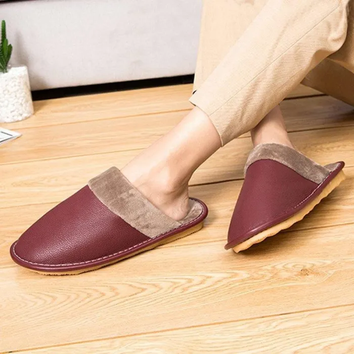 Women Snow Fur Warm Home Slippers Loafers Casual Shoes