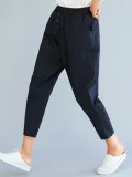Plus Size Women Plain Casual Pants