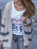 Plus Size Casual Long Sleeve Cardigans
