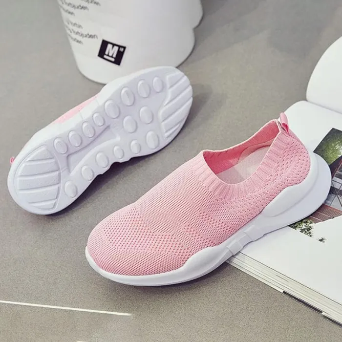 Women Athletic Sneakers Casual Slip On Breathable Shoes