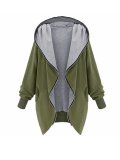 Women Solid Warm Zip Casual Coat