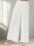 Plus Size Women Plain Casual Pants