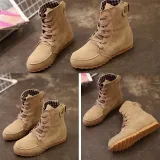 Round Toe Women Ankle Lace-Up Boots