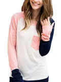 Casual A-Line Long Sleeve Pockets Blouse & Shirts