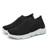 White All Season Elastic Cloth Sneaker