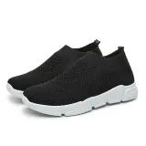 White All Season Elastic Cloth Sneaker